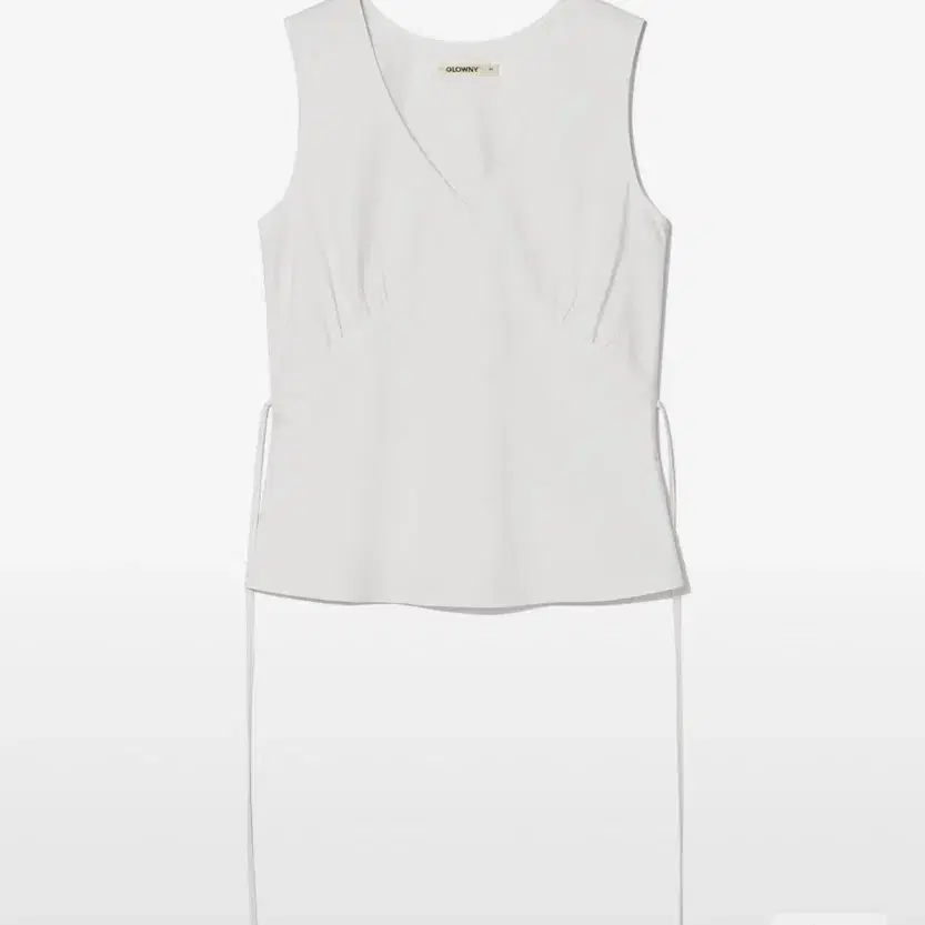 글로니 LILY SHIRRING SLEEVELESS TOP (WHITE)