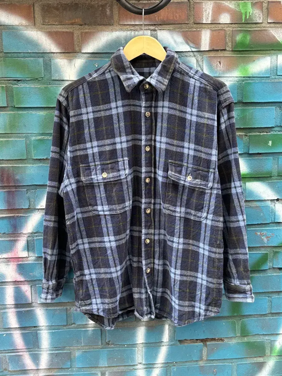 (L) Muscric Tartan Check Shirt