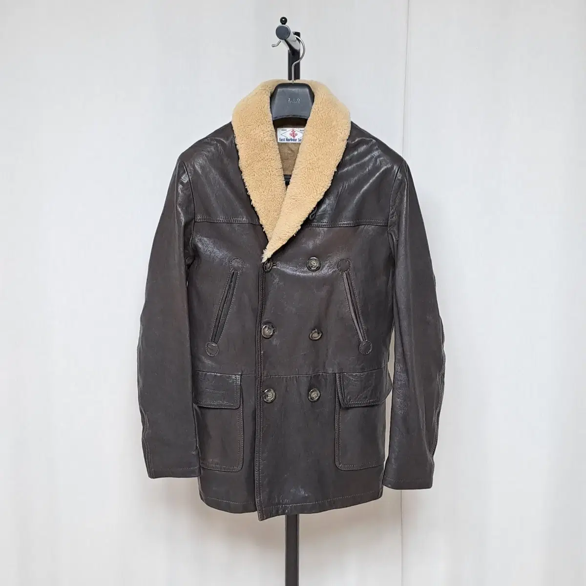 (택포)East Harbor Surplus Mackinaw Leather Coat 50