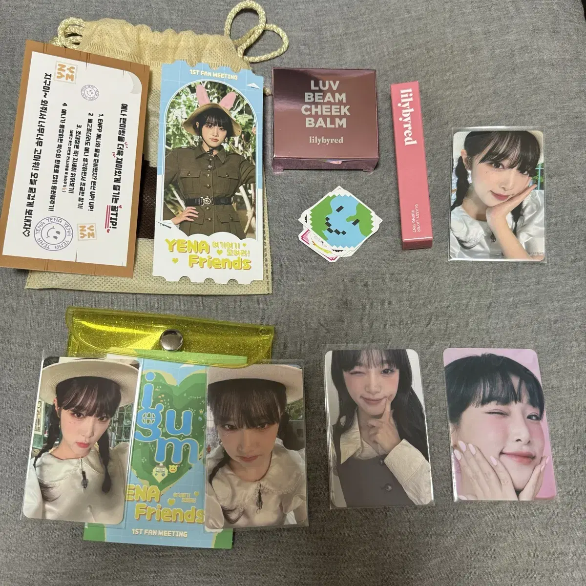 Yena Choi fanmeeting Merchandise