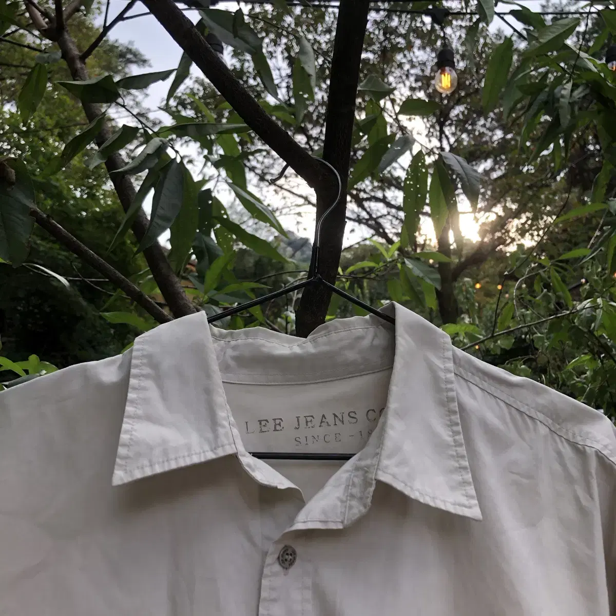 Vintage Lee jeans co 1889 beige shirt