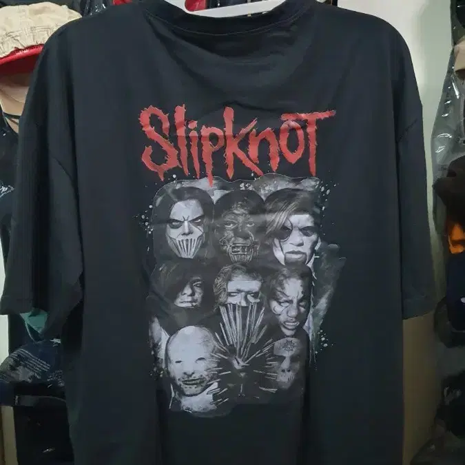 새상품)Slipknot(슬립낫) 남녀공용 코튼혼방 반팔티셔츠 XL