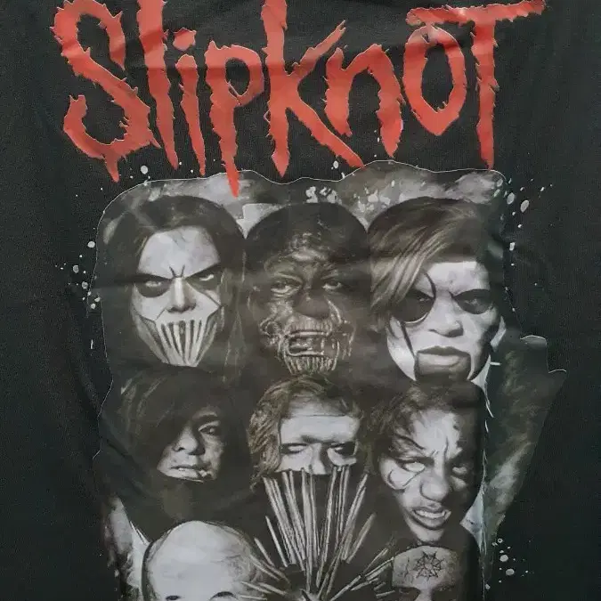 새상품)Slipknot(슬립낫) 남녀공용 코튼혼방 반팔티셔츠 XL