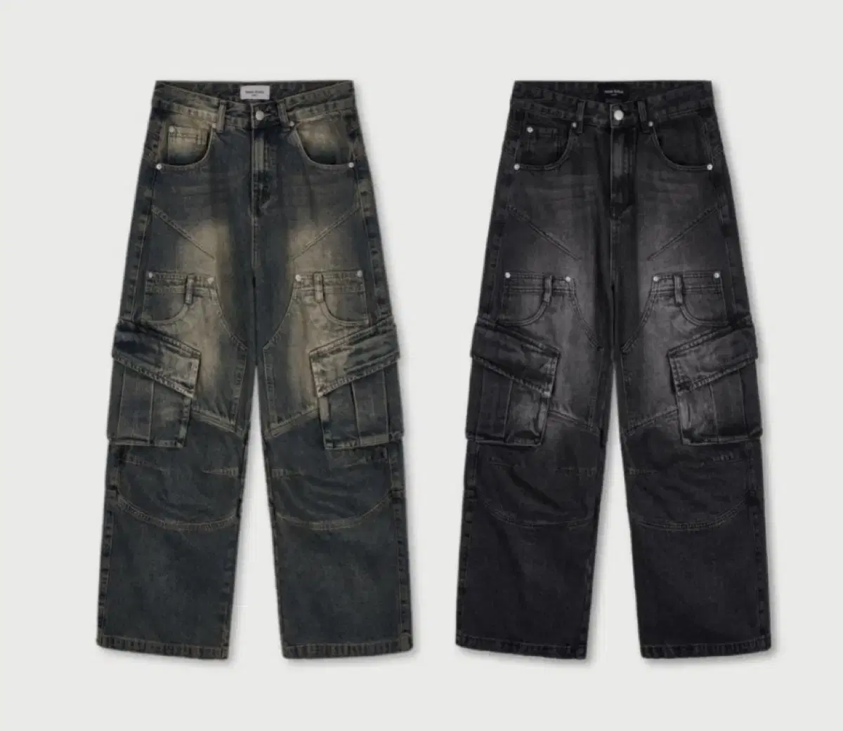 Denim Cargo Jeans (New)