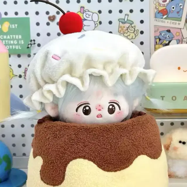 20cm 아이스크림 인형 모자