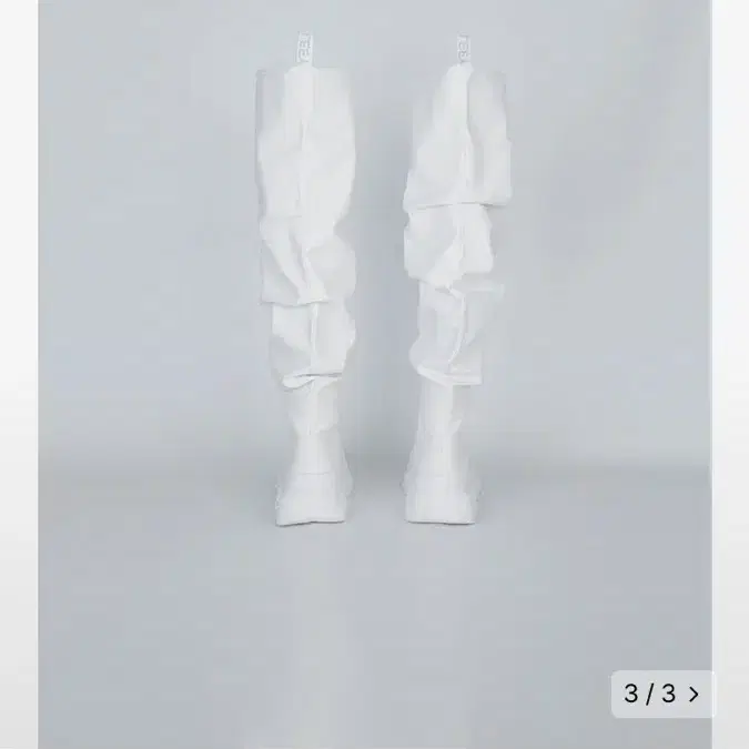 Leey PLATFORM HIGH BOOTS WHITE 260 새싱품