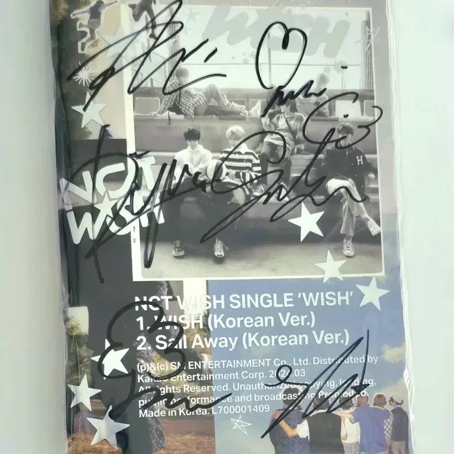 NCT WISH 친필 사인 CD 양도