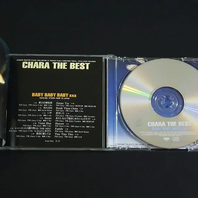 CHARA 챠라 베스트 앨범 THE BEST BABY XXX 음반