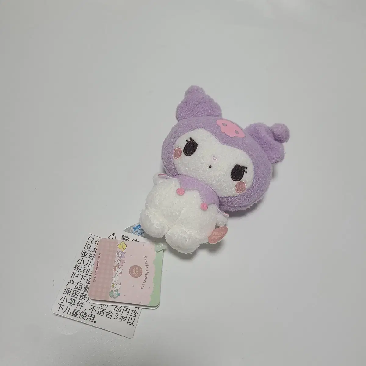 Sanrio Angel Demon Kuromi doll Figures Nui Merchandise Characters doll Strap Keyring