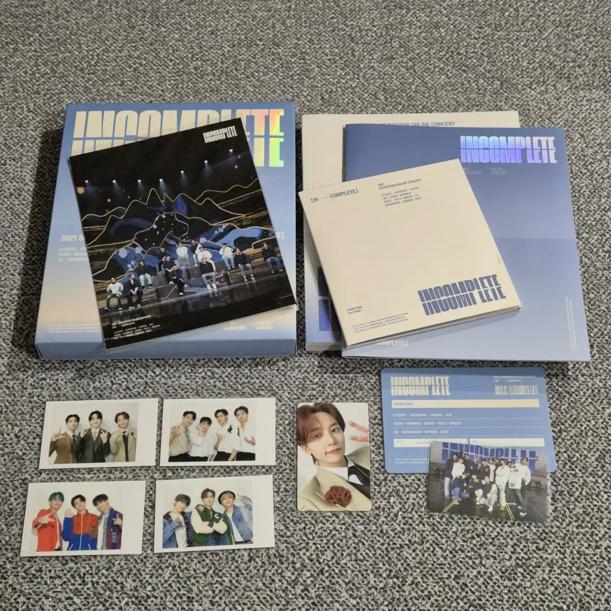 세븐틴 인컴플릿 DVD&블루레이, 정한 트레카 등 일괄 양도