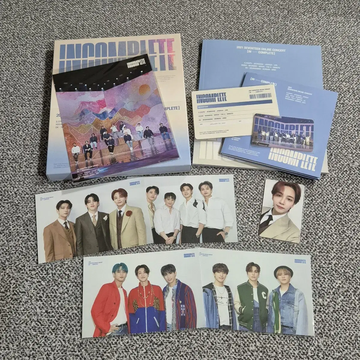 세븐틴 인컴플릿 DVD&블루레이, 정한 트레카 등 일괄 양도