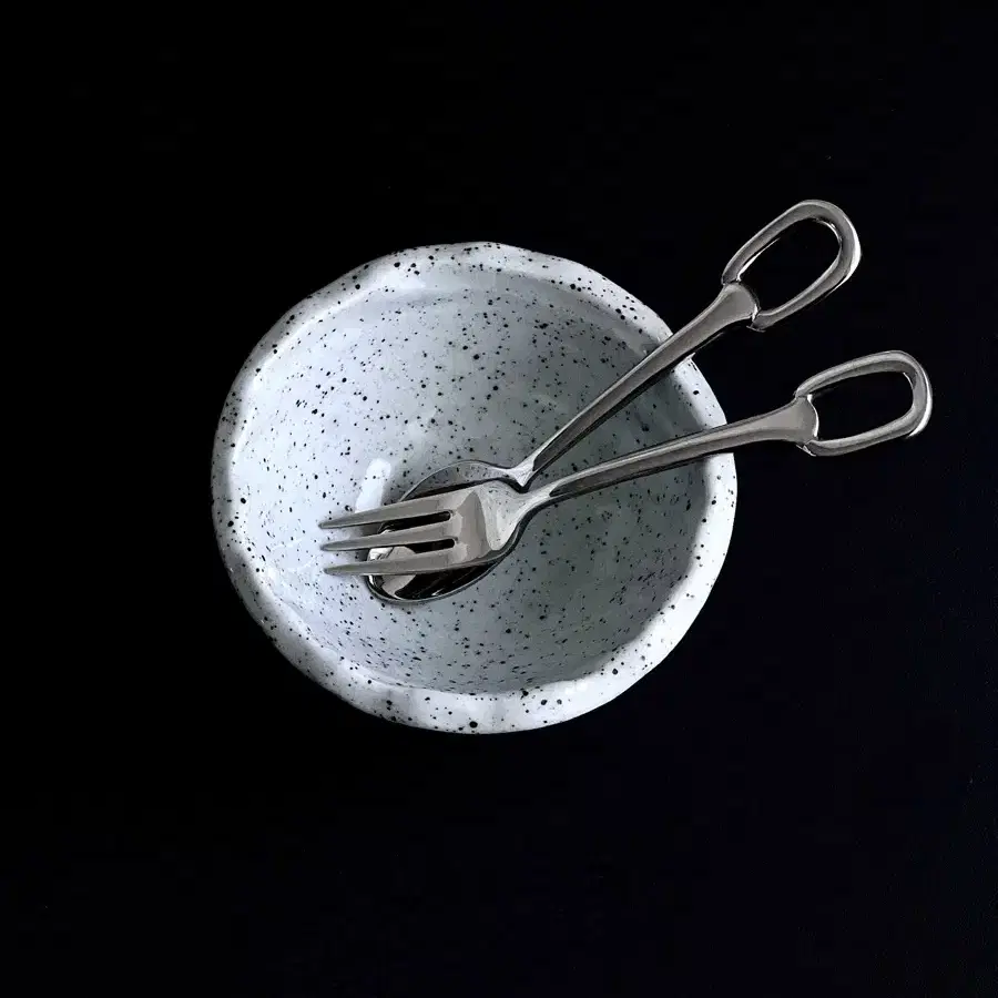 Silver Square tea spoon,fork/티스푼,포크 세트