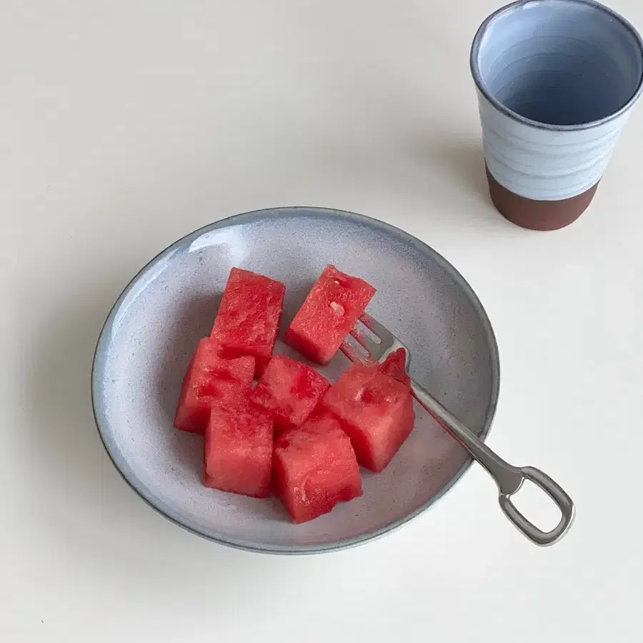 Silver Square tea spoon,fork/티스푼,포크 세트