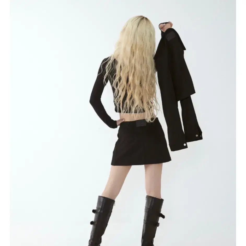 애즈온  DIX SUEDE SKIRT 스웨이드 스커트M