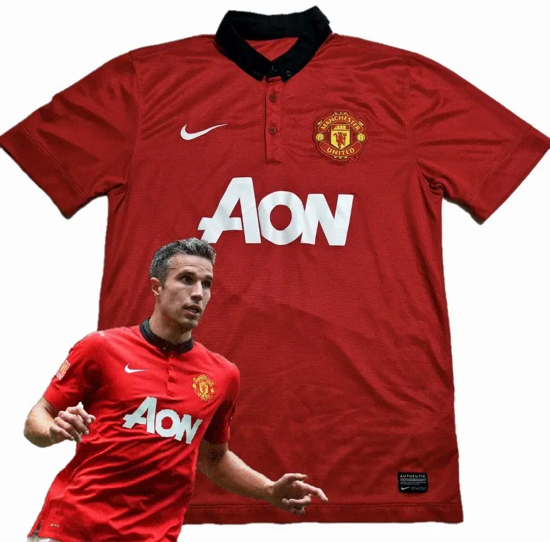 Manchester United 13-14 No Marking Nike Authentic Overseas M