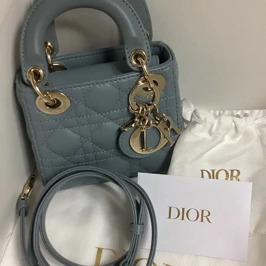 DIOR 디올 레이디디올 마이크로백 소라색