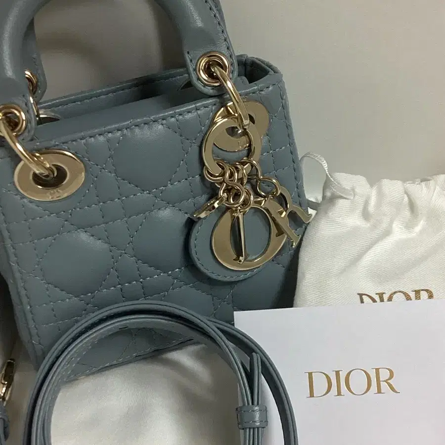 DIOR 디올 레이디디올 마이크로백 소라색