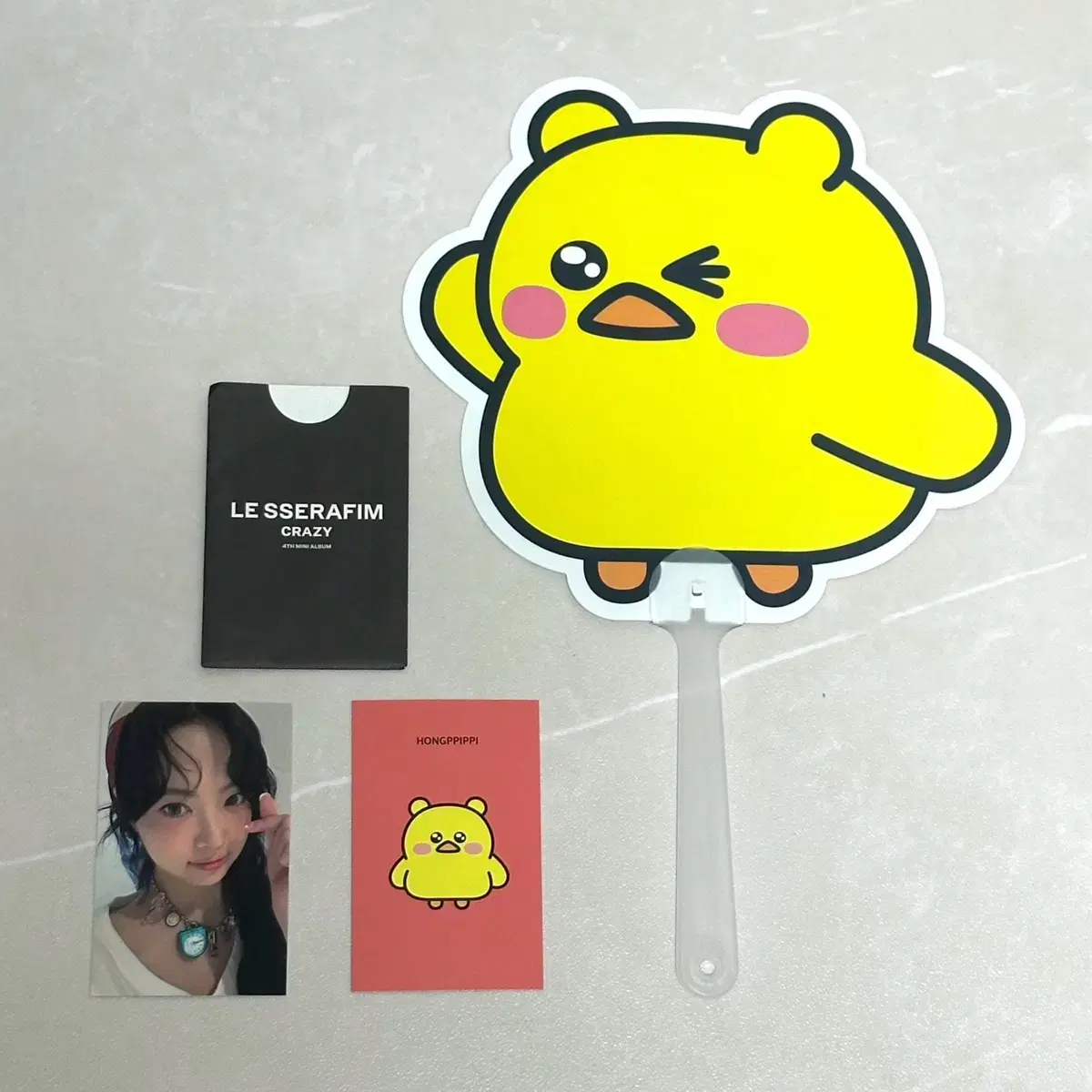 le sserafim CRAZY Weeks 2 eunchae broadcast photocard + pre-order benefitDebt transfer