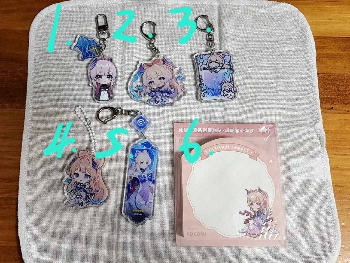 Below cost) individual Genshin Impact kokomi unofficial keyring official goods sells