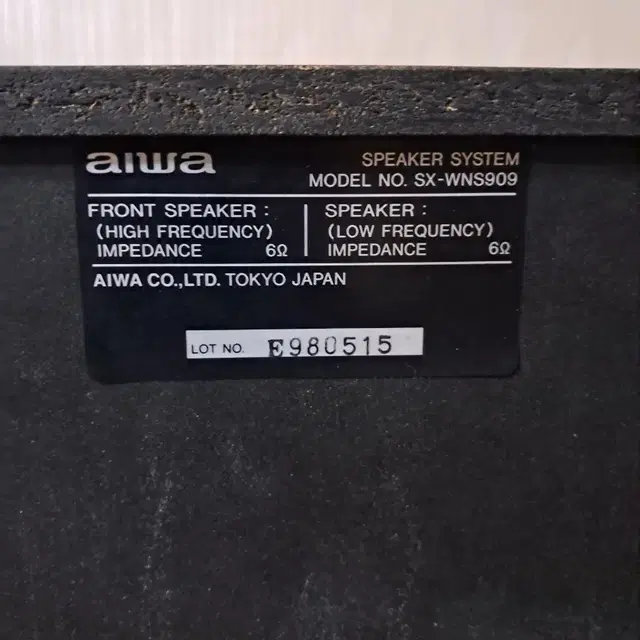 AIWA SX-WNS909 SPEAKER SYSTEM