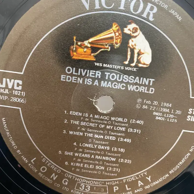 OLIVIER TOUSSAINT LP / AA311