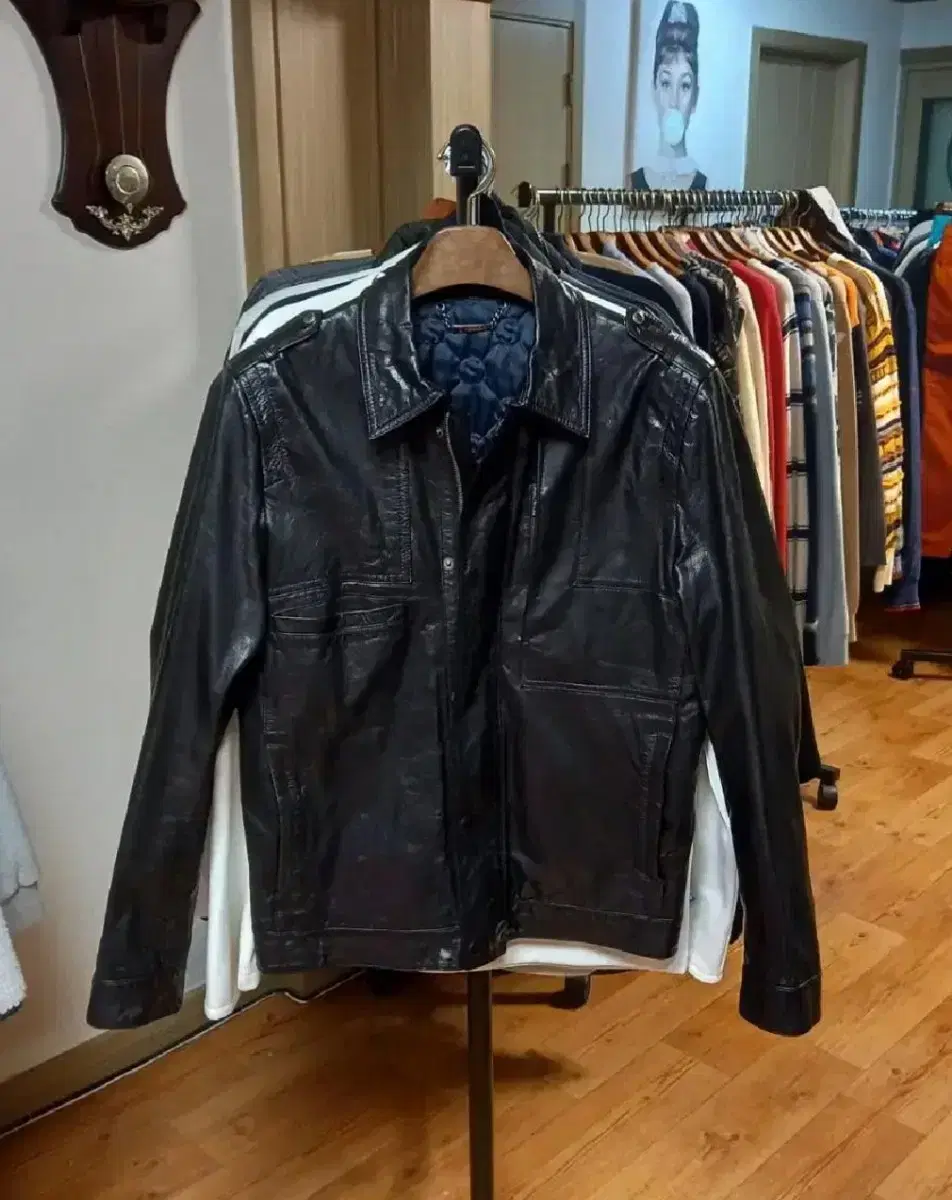 Men's Geosongio San Goat Leather Jacket (105)