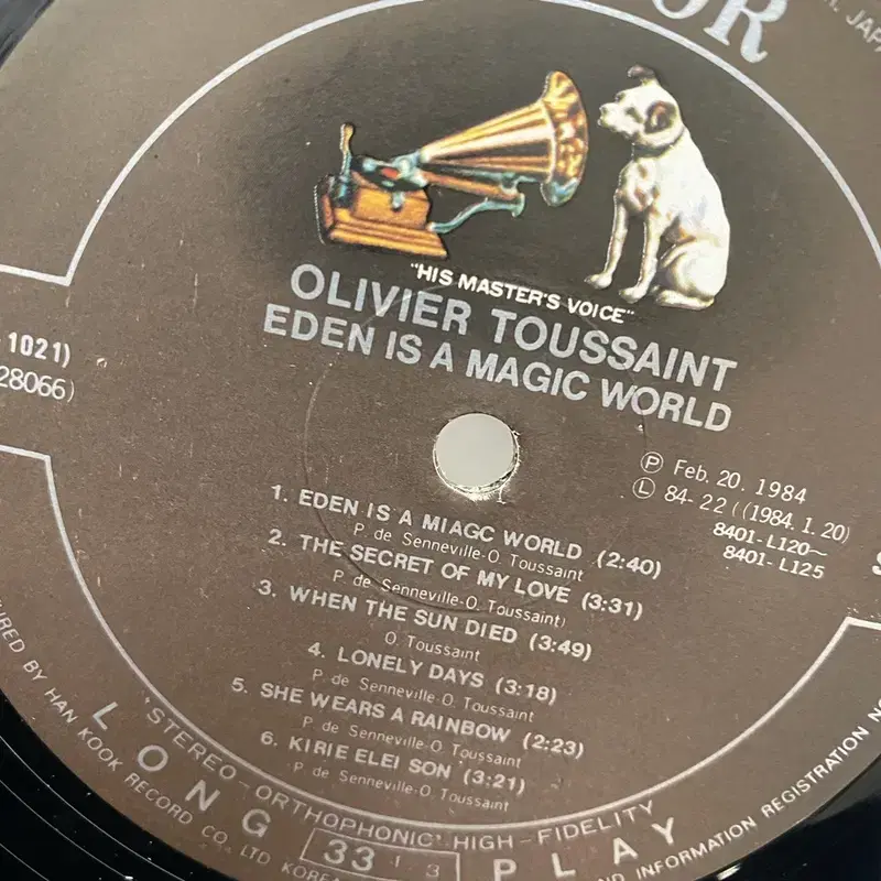 OLIVIER TOUSSAINT LP / AA312