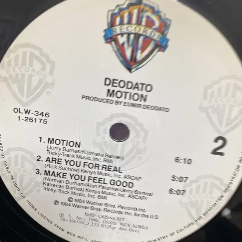 DEODATO MOTION LP / AA342