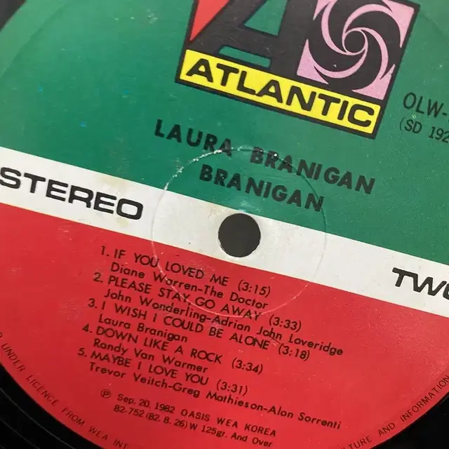 BRANIGAN  LP / AA344