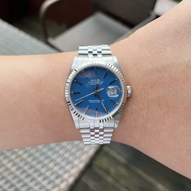 롤렉스 데이트저스트 청판  1993년식 빈티지 36mm