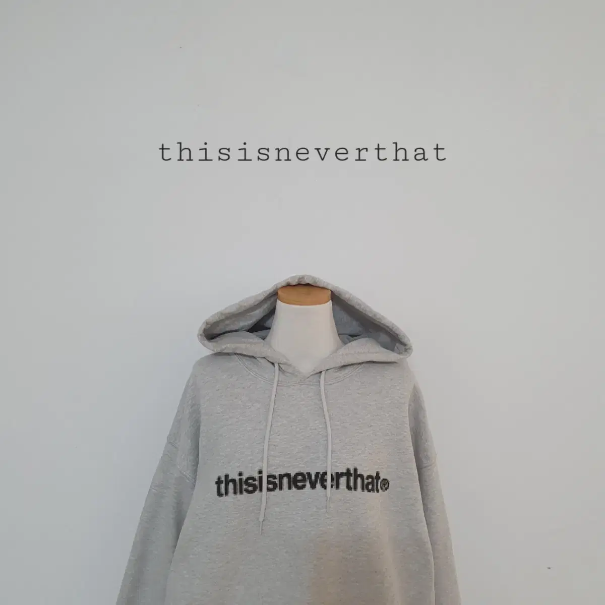 No.24110910 This Is Not That Hoodie This Is Not That Big Logo Grey XL