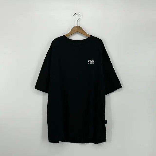 휠라 스몰 로고 반팔 티셔츠 (F size / BLACK)