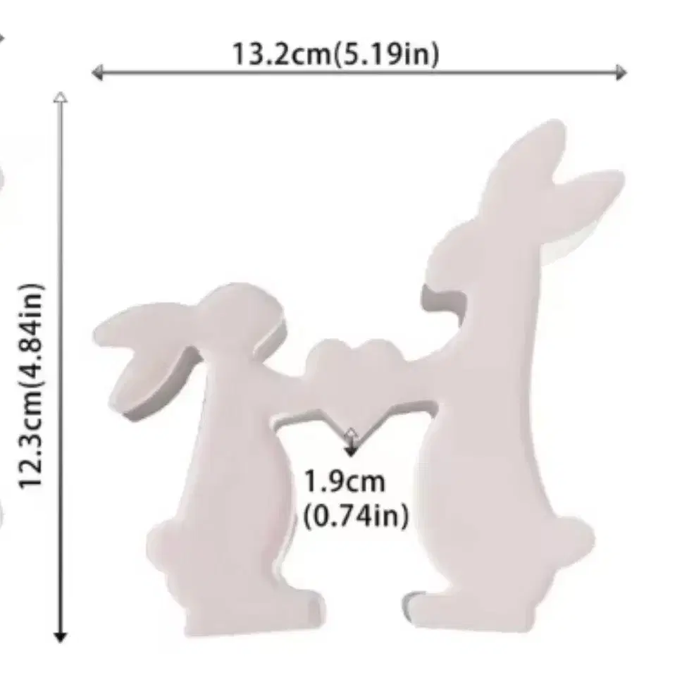 토끼 , 하트 토끼  수제  석고방향제 장식 인테리어 소품
