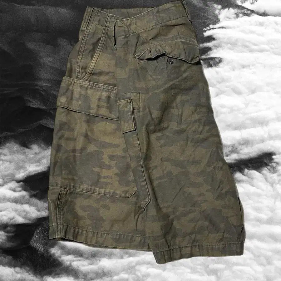 (시즌off 30%세일) Avirex camo bermuda pants