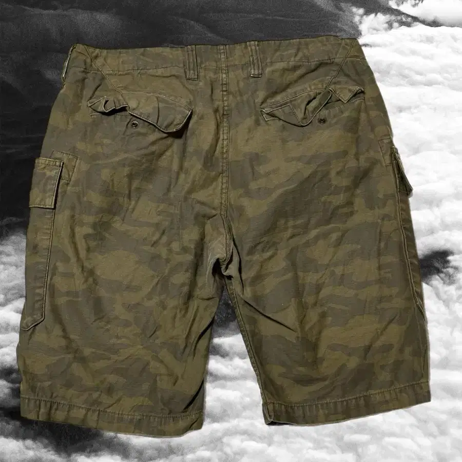 (시즌off 30%세일) Avirex camo bermuda pants