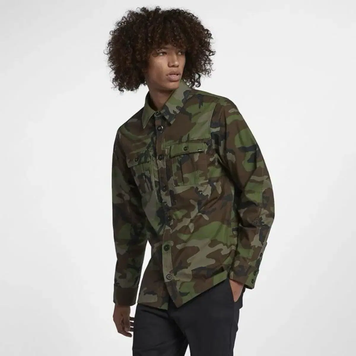 Nike SB Flex Long Sleeve Shirt Camo 941618-222