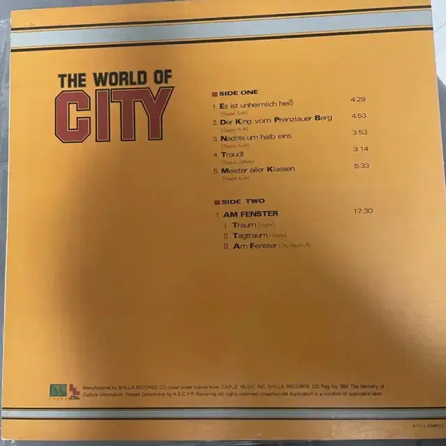 City - Am Fenster (LP)