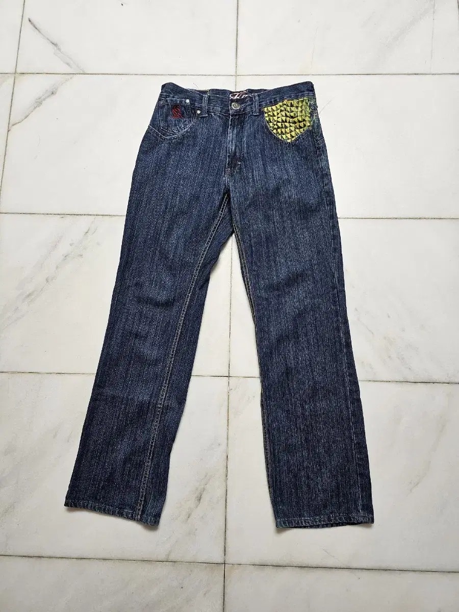 kanji jeans 자수 힙합 팬츠 y2k 스타일