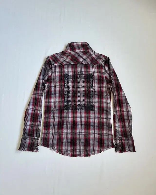 Jackrose Rhinestone Cut Off Check Shirt