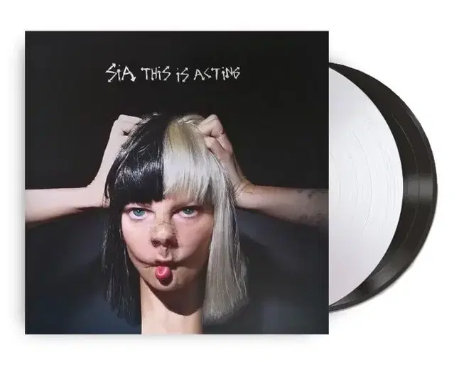 시아 sia - This Is Acting 블랙&화이트 더블 바이닐 LP