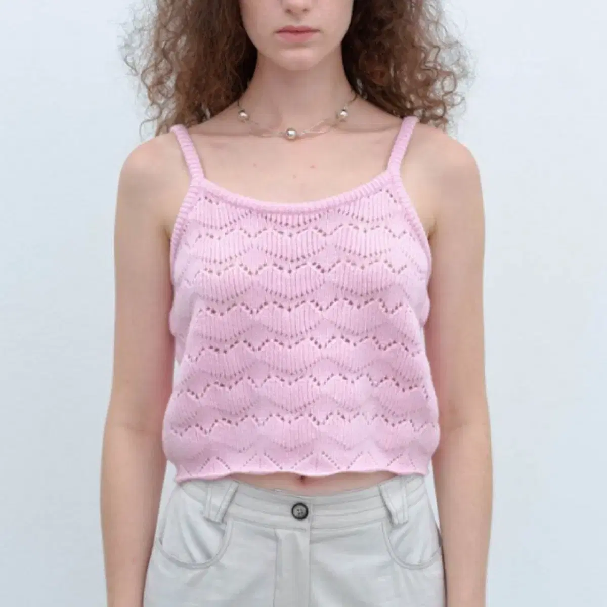 에토스 ETHOS KNITTING SLEEVELESS PINK