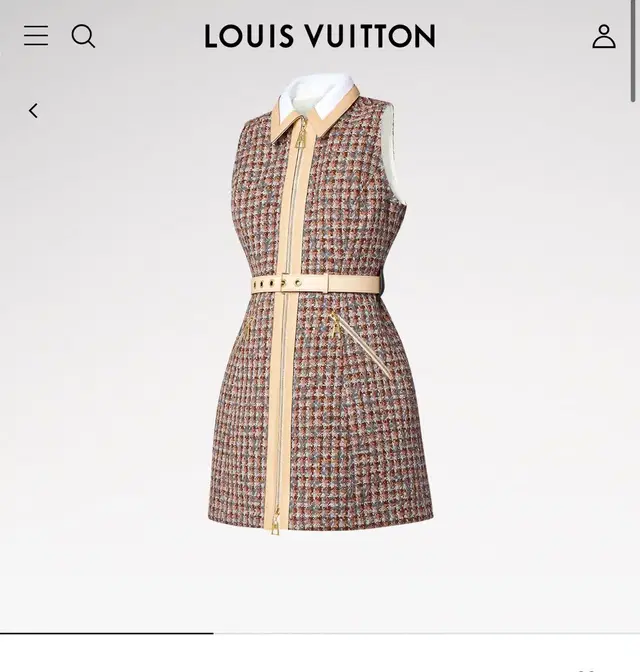 Louis vuitton SLEEVELESS ZIP-UP DRESS