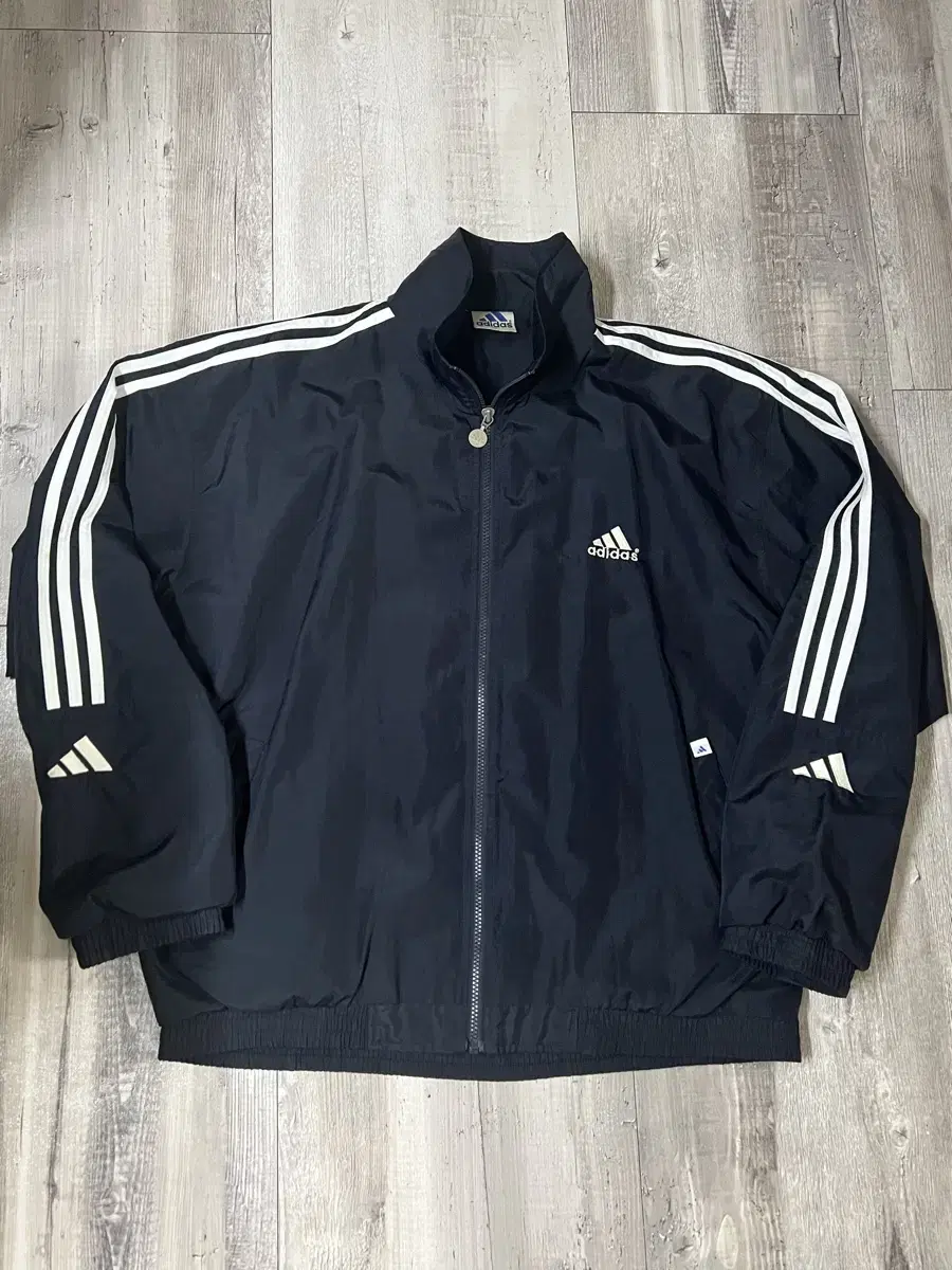 Adidas Big Logo Old School Windbreaker Navy