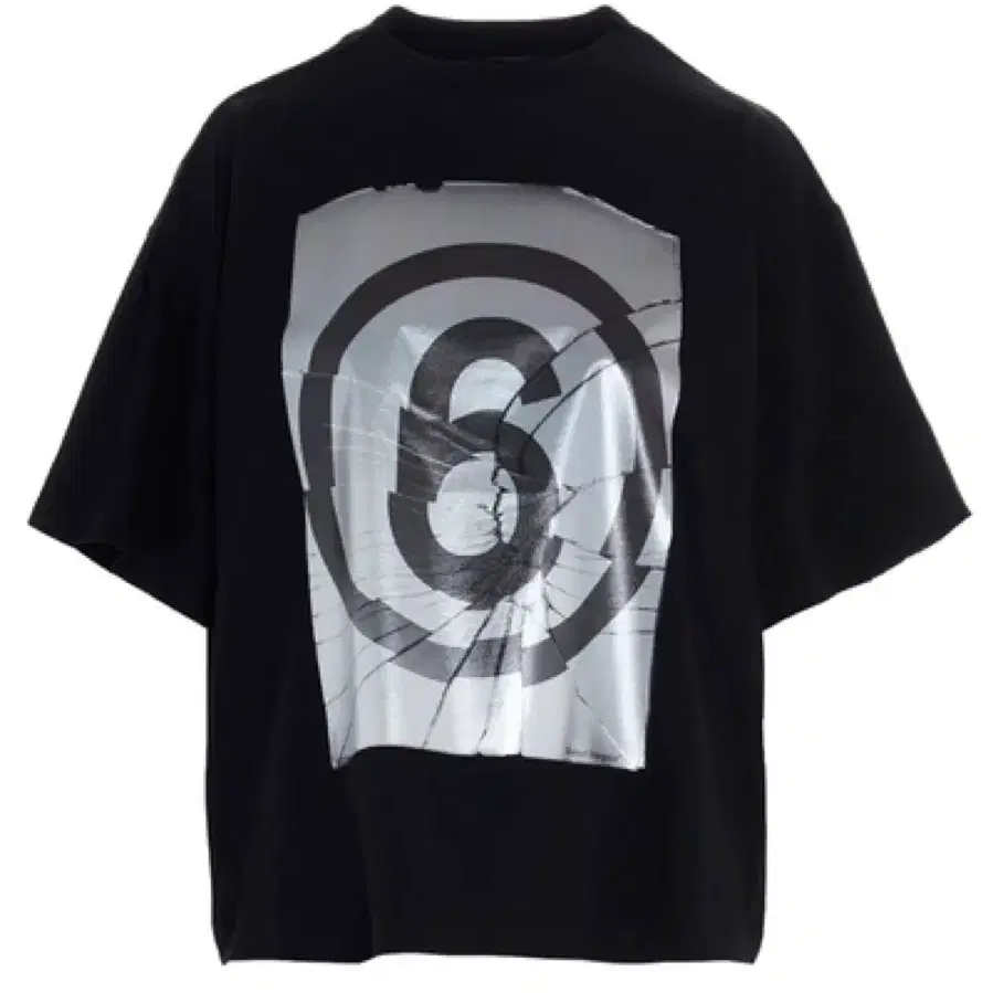 마르지엘라 mm6 broken mirror graphic t shirt