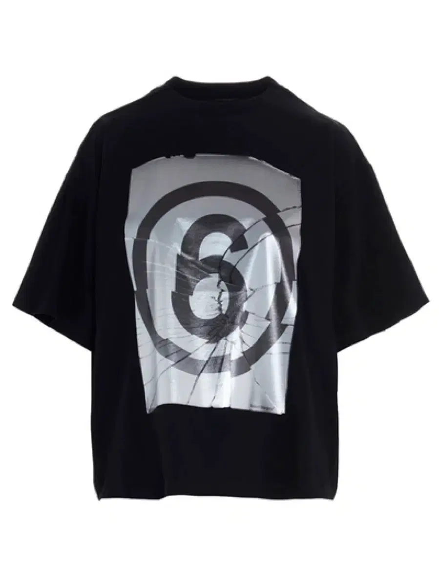 마르지엘라 mm6 broken mirror graphic t shirt