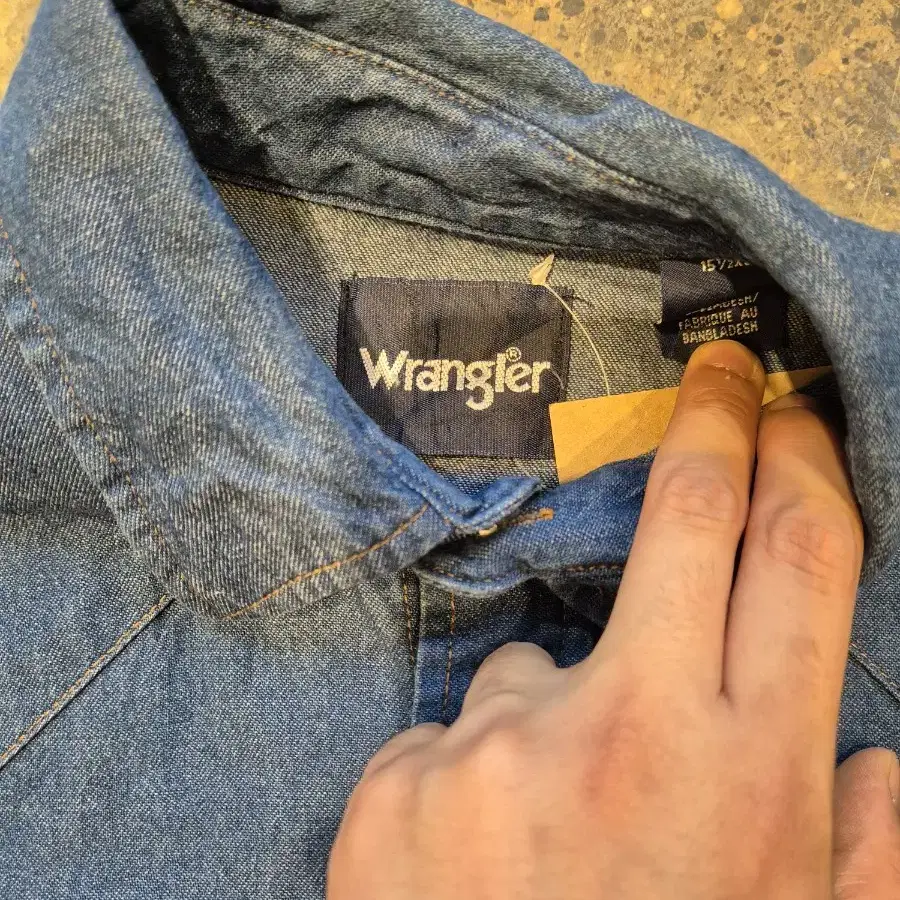 Wrangler 랭글러 웨스턴 데님 셔츠