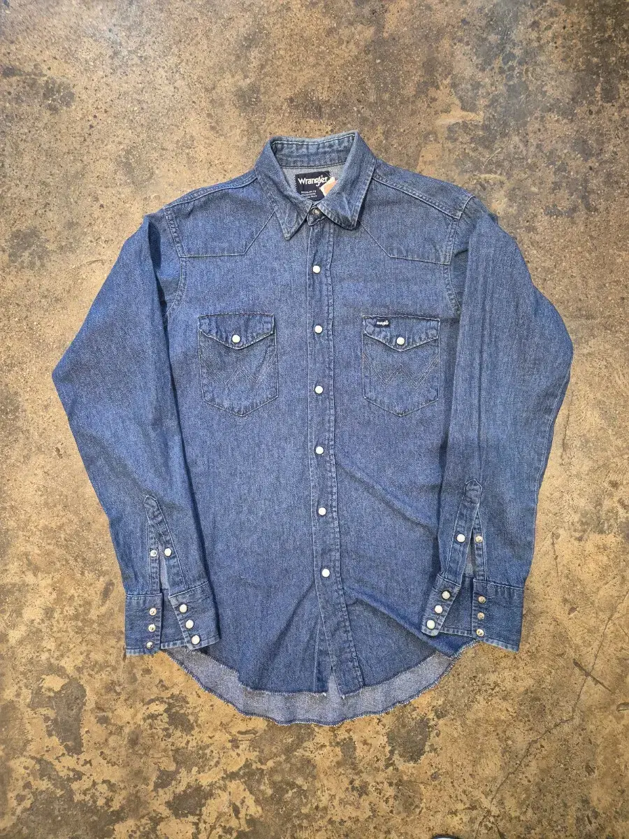 90s Wrangler 랭글러 웨스턴 데님 셔츠(스몰)