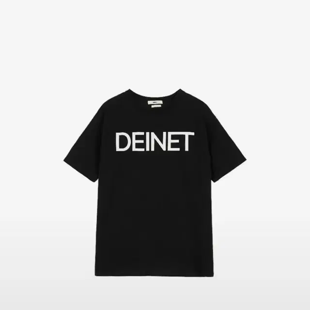 다이닛 반팔 DEINET BIG LOGO T-SHIRTS IN BLACK