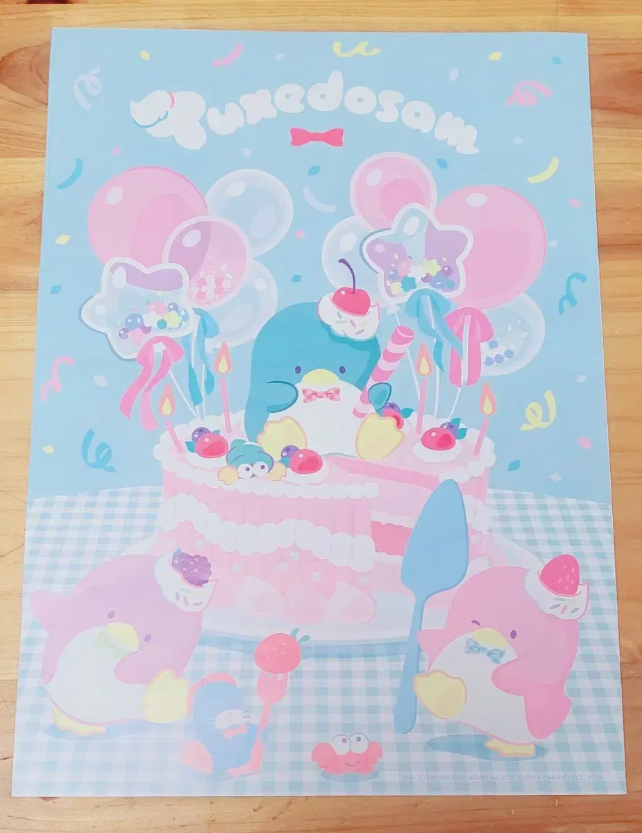 [ Sanrio Goods: Tuxedo Sam - Ichigo Newspaper Fold poster ]