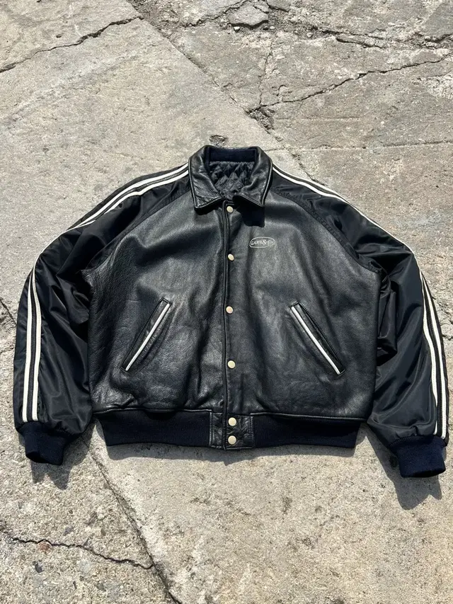 1990s GARR & CO VINTAGE VARSITY 가죽바시티자켓